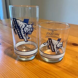 University of Villanova Vintage set of drinking glasses